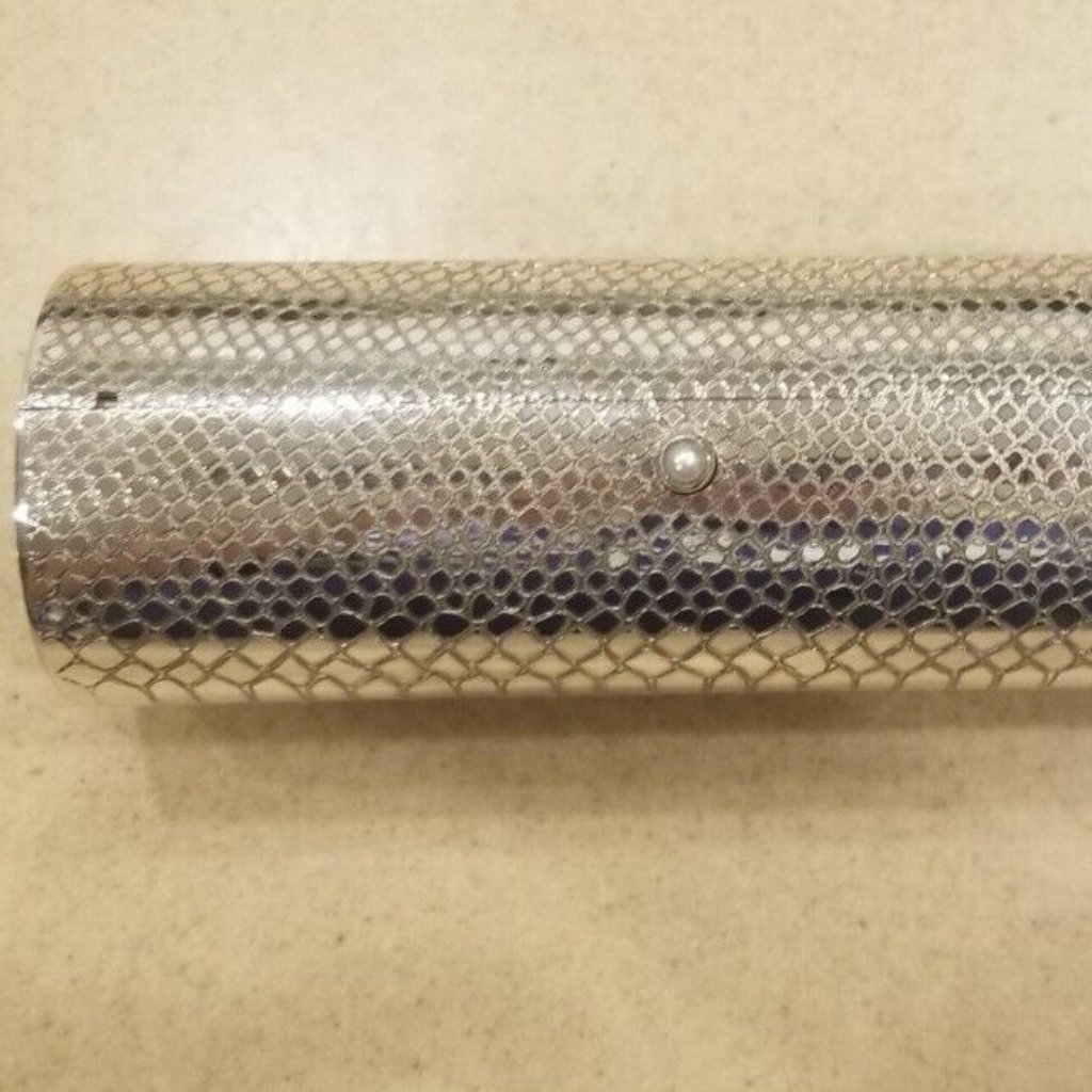 Rare 1 Of 2 Monica Rich Kosann Python Snakeskin Silver Vanity Bag Clutch Handbag — image 3 of 8